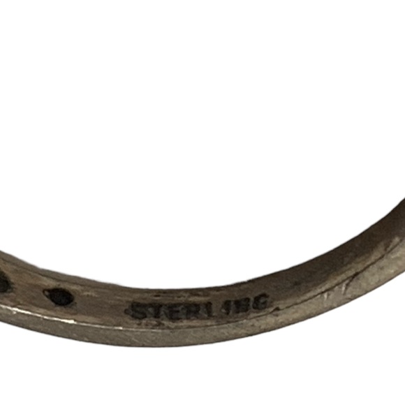 Vintage Sterling Silver Triple Chevron Ring Unisex Woman’s Men’s Jewelry Midi - Picture 6 of 6